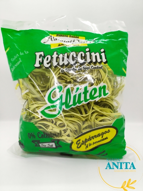 Natural Pasta - Fideos de gluten sabor espárragos - Tipo fetuccini - 300g