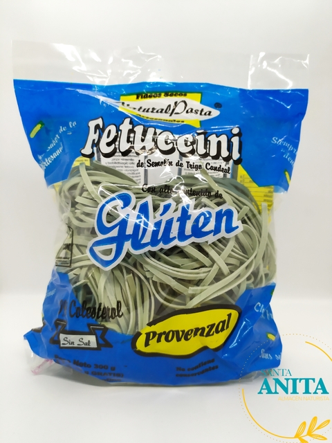 Natural Pasta - Fideos de gluten sabor provenzal - Tipo fetuccini - 300g