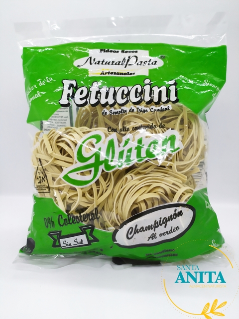Natural Pasta - Fideos de gluten sabor champignon - Tipo fetuccini - 300g