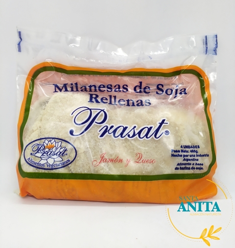 Prasat - Milanesas de soja con jamón y queso - 4u
