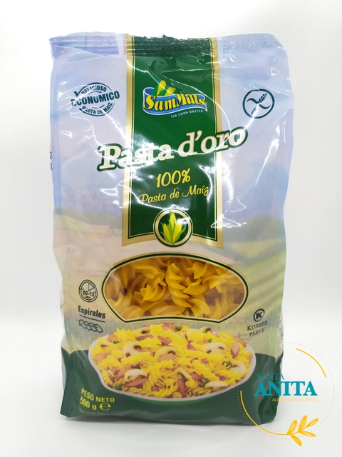 Pasta D'Oro - Pasta de maíz - Tipo Titirabuzón - 500g