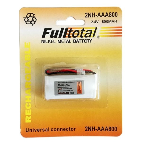 Bateria 3.6v 700mah tamaño AAA conector universal p/ telefonia inalambrica