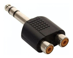 Adaptador Plug Macho 6.5 Stereo A 2 Rca Hembra