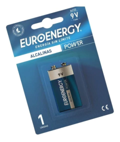 Bateria 9v Euroenergy Alcalina Para Alto Rendimiento