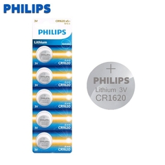 5 Pilas philips Cr1620 3v P/ Sensores, Alarmas