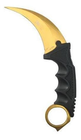 Cuchillo Kerambit Tactico Counter Strike Csgo Gold dorado