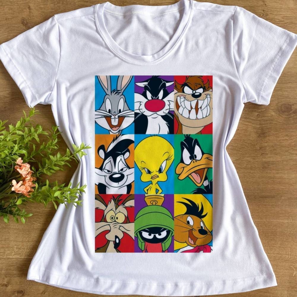 Camiseta looney tunes feminina Clearance