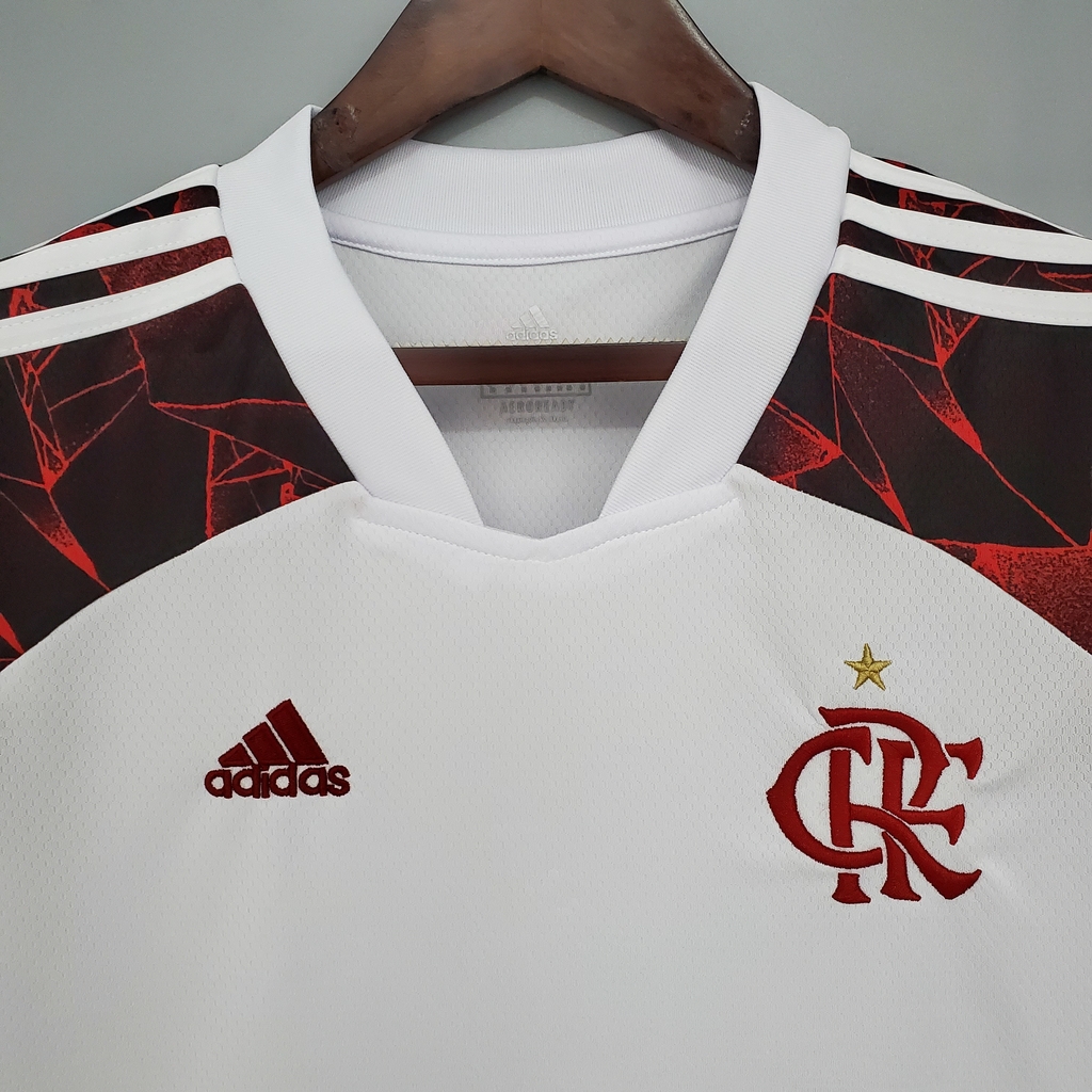 Camisa Flamengo II 21/22 Torcedor Adidas Feminina - Branca