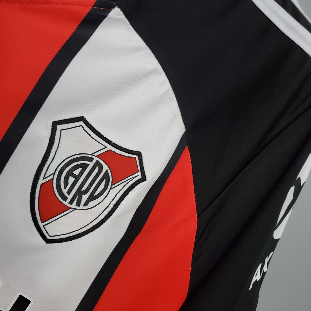 Camisa River Plate Third 21/22 Torcedor Adidas Masculina - Vermelho. Branco  e Preto