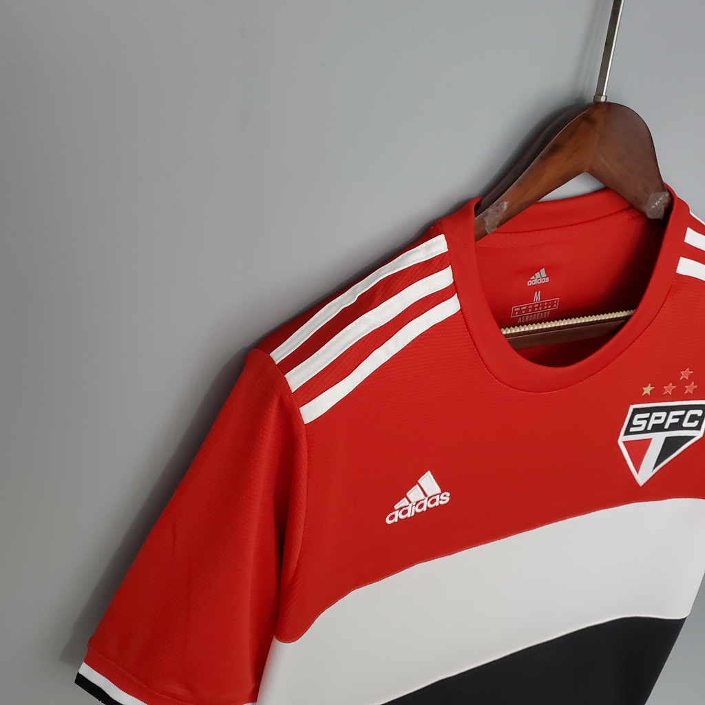 Charming Productivity tell me Camisa São Paulo III 21/22 Torcedor Adidas Masculina - Vermelho, Branco e Preto Charming Productivity tell me Camisa São Paulo III 21/22 Torcedor Adidas Masculina - Vermelho, Branco e Preto