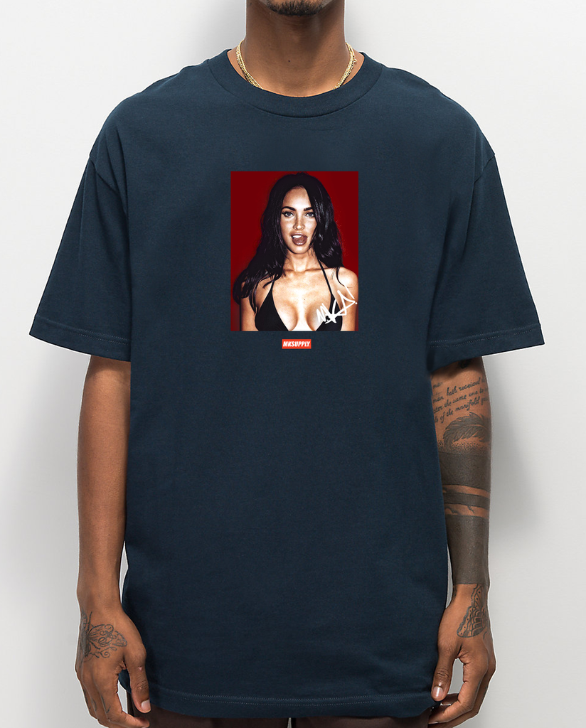 blue oversized tshirt