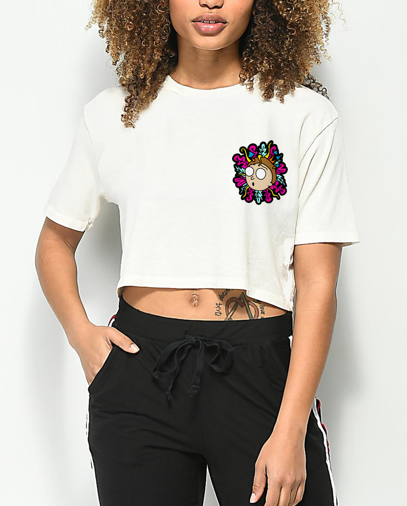 rick and morty t shirt cropp