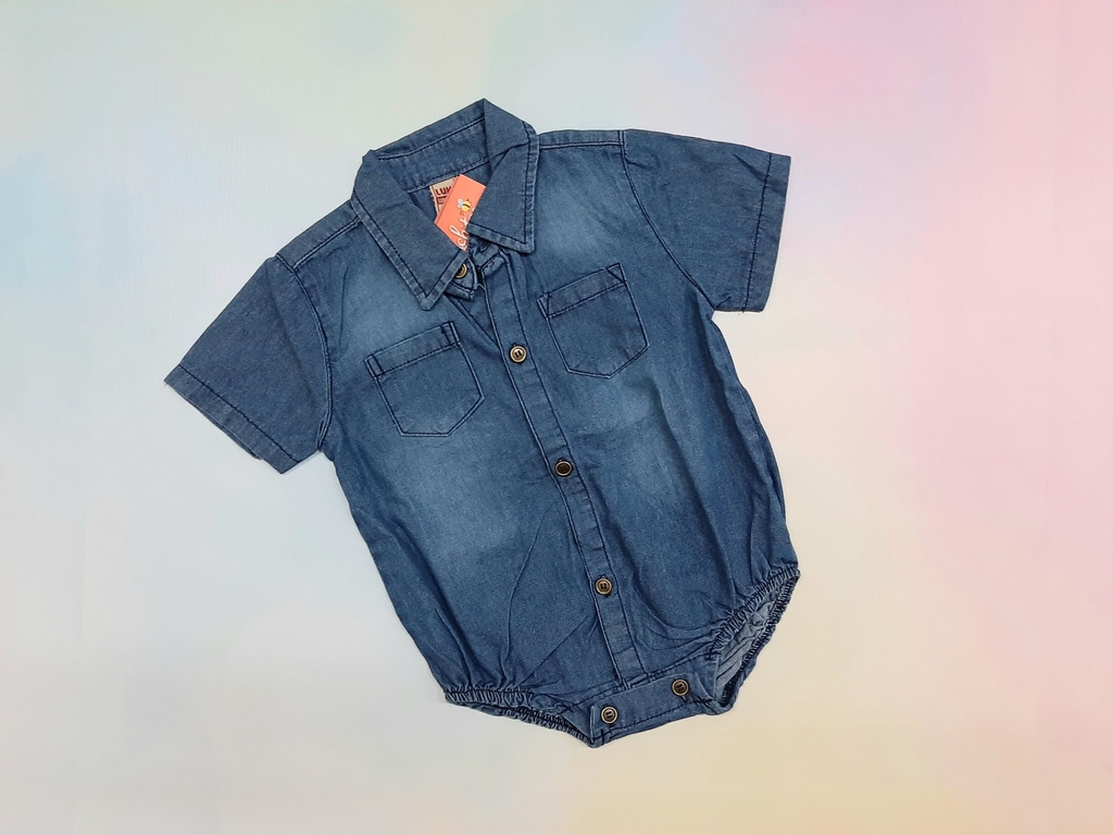 Body camisa jeans manga corta - Comprar en Caprichitos