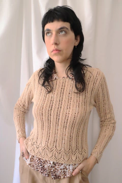suéter pêssego - Tramacora