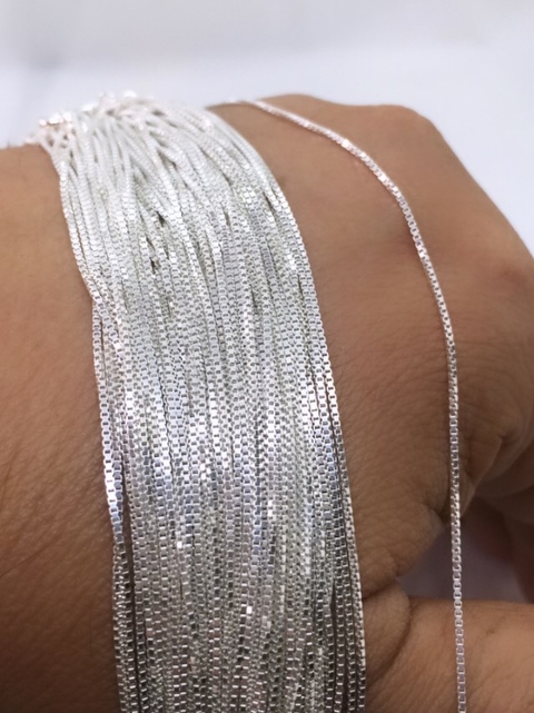 NKlaus 23cm 925 argent sterling véritable chaîne Figaro bracelet
