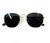 Óculos de Sol Polarizado Blogueira Hexagonal Slim - Preto/Dourado - comprar online