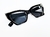 Óculos de Sol Gatinho Blogueira Thalita - Espelhado Preto Xadrez - comprar online