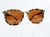 Óculos de Sol Polarizado Hexagonal Blumenau - Marrom Camuflado