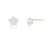 Brinco Infantil Estrela de brilhante - 8 mm - Hipoalergênico - 2 vezes mais ouro