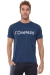 Remera Compass Azul C/ Plateado