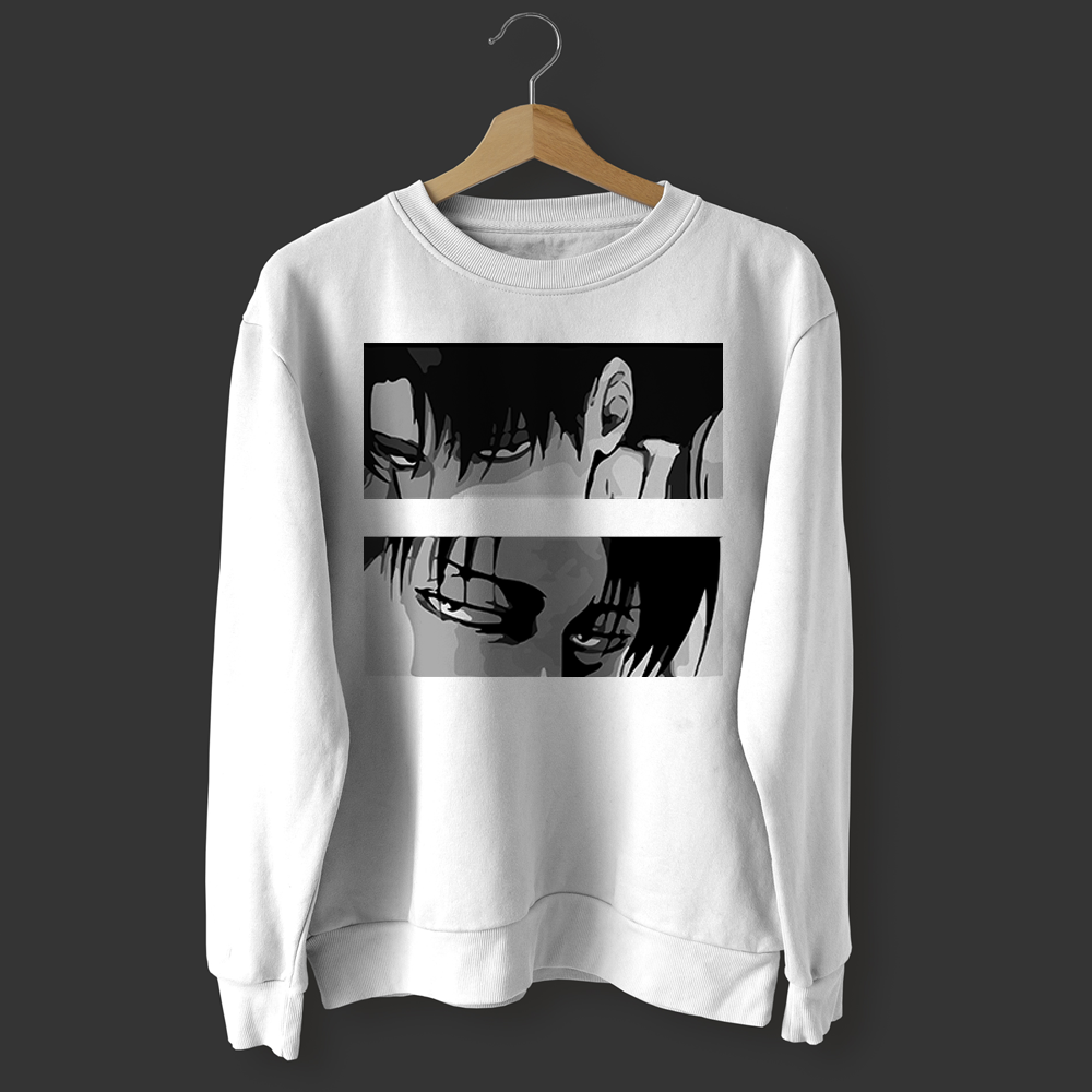 levi ackerman eyes moletom com capuz