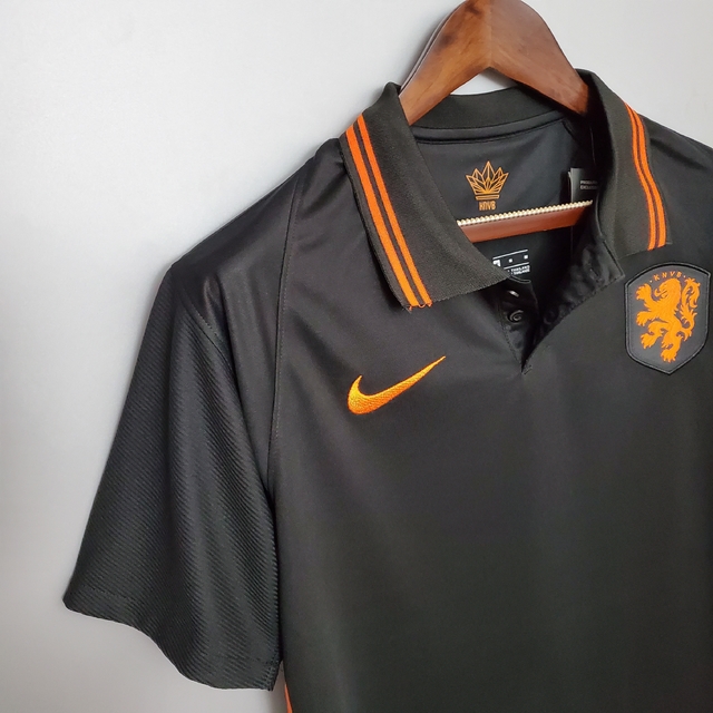 Camisa Holanda II 20/21 Nike Masculina Torcedor Preta-Casa do Manto JC