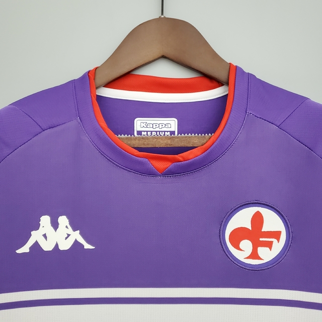 Camisa Fiorentina Home 21/22 Kappa Masculina Torcedor Roxo