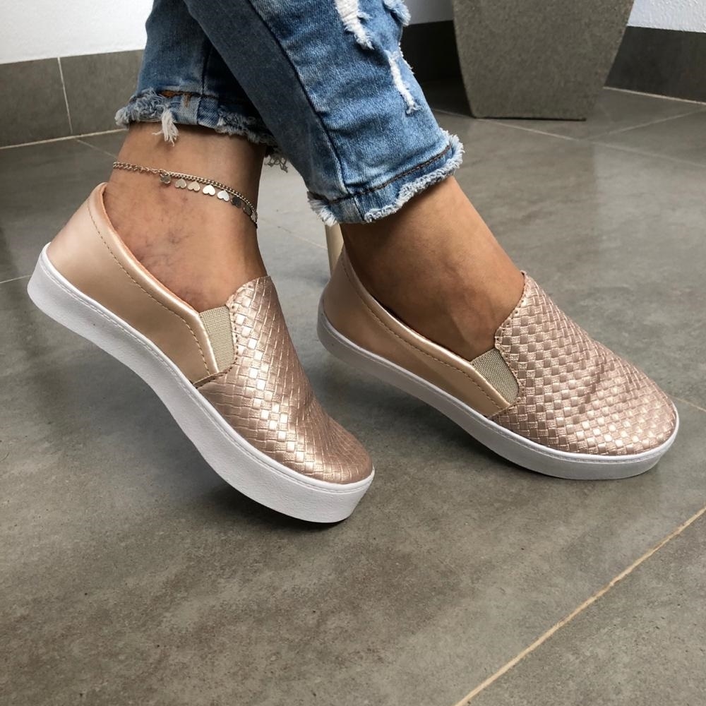 Alpargata Slip On Lacinho Moda Feminina Calçados Preto em Promoção |  Ofertas na Americanas