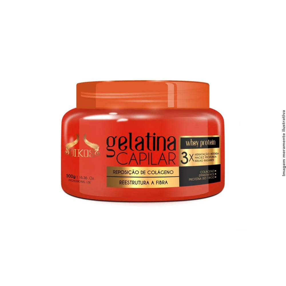Gelatina Capilar Whey Protein 500g OIKOS