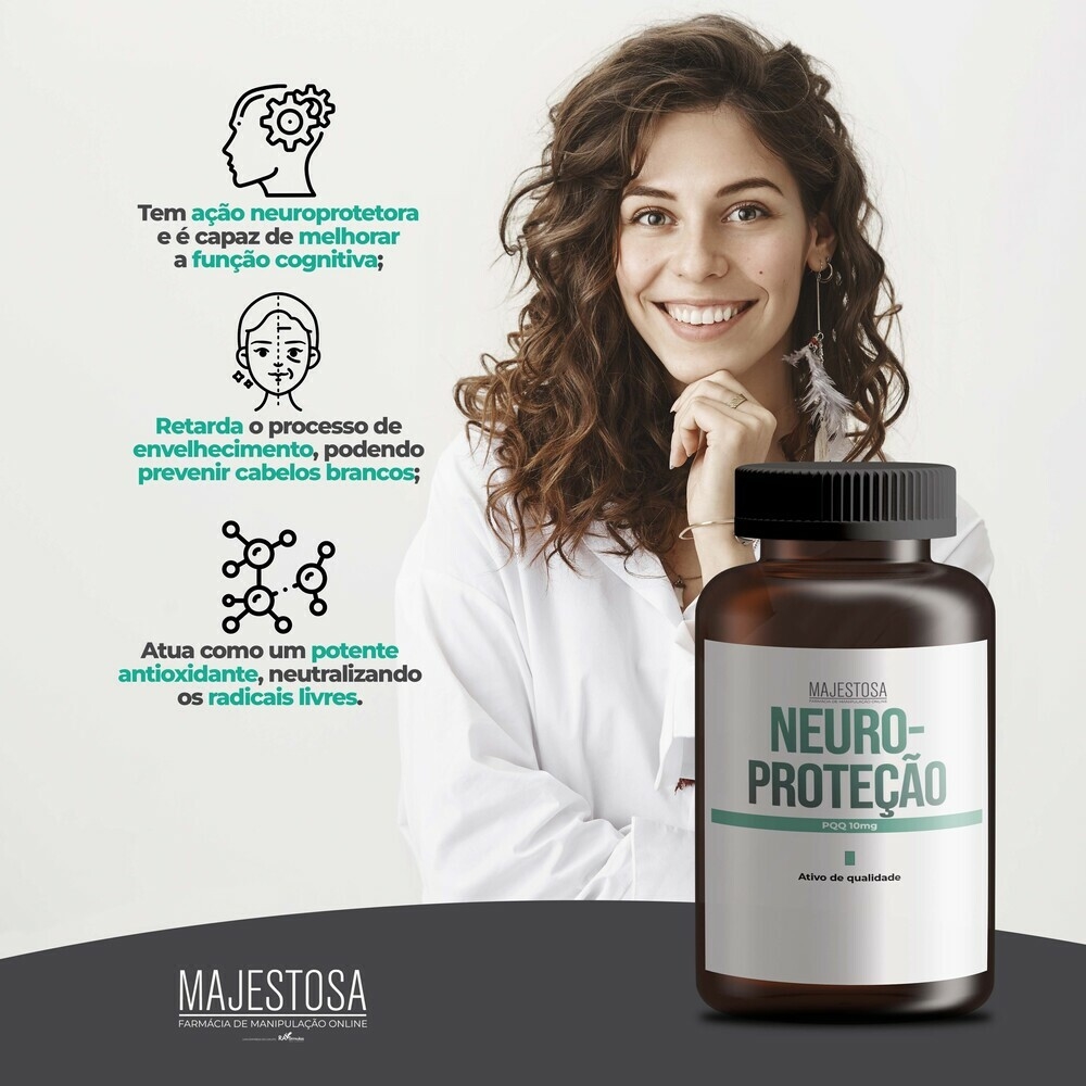 Neuroproteção PQQ 10mg Majestosa Farma