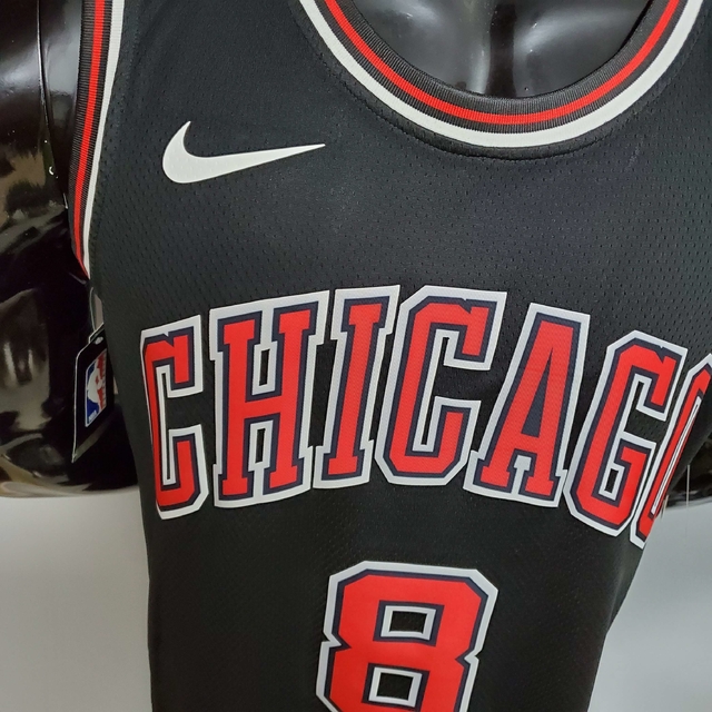 Camiseta Regata Chicago Bulls Preta e Vermelha - Nike | FutLoja IDC