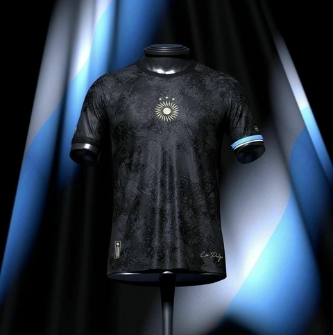 Camisa Argentina Especial Messi GOAT - Preta - Adidas - Masculina Jogador