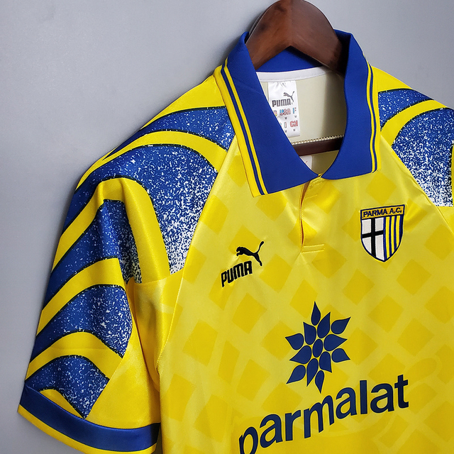 Camisa Parma Retrô 1995/1997 Amarela e Azul - Puma