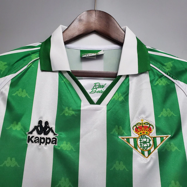 Camisa Real Betis Retrô 1995/1997 Verde e Branca - Kappa