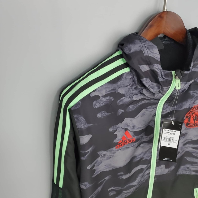 corta vento adidas camuflado preto