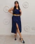 Vestido largo Azul Romero