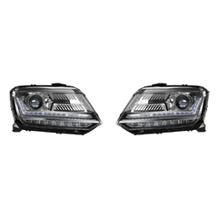 Faros 100% LED LEDriving negros para conversión VW Amarok