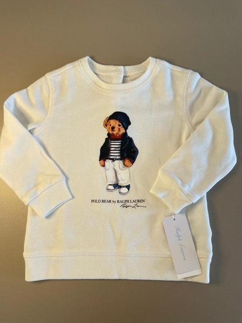 polo moletom com capuz with teddy bear