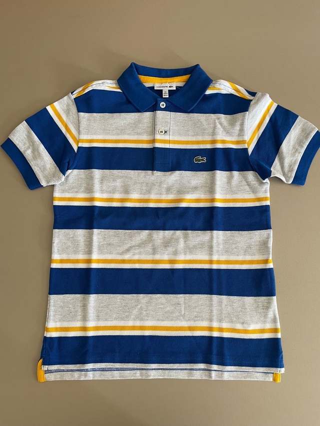 polo lacoste azul bebe