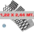 Metal Desplegado 670-22-30 de 1.22 X 2.45 mt en hojas en internet
