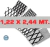 Metal Desplegado 450-22-30 de 1.22 X 2.44 mt en hojas en internet