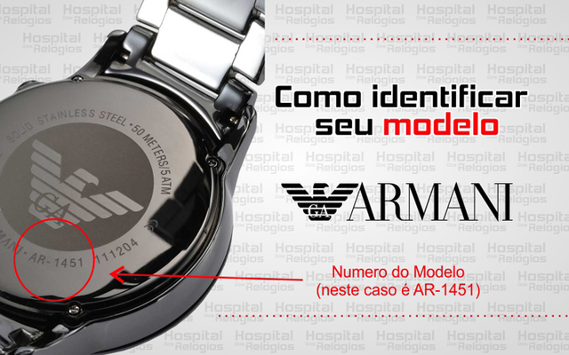 relógio emporio armani masculino ceramica ar1410