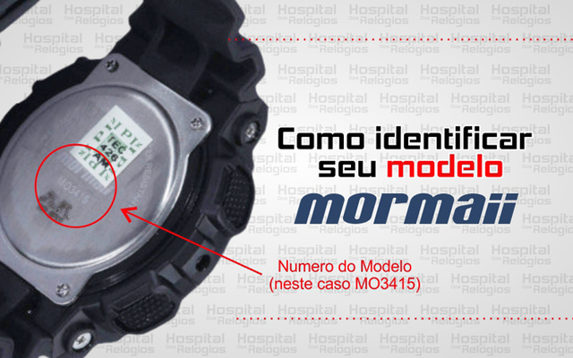 Pulseira Mormaii MO3530A Borracha - Hospital dos Relógios