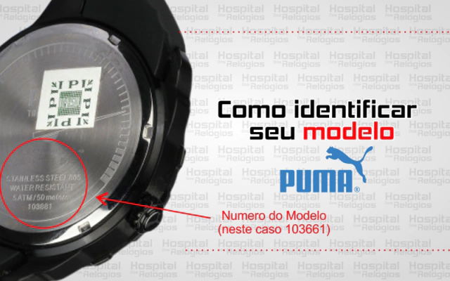 Pulseira Puma Borracha 102941N | Hospital dos Relógios