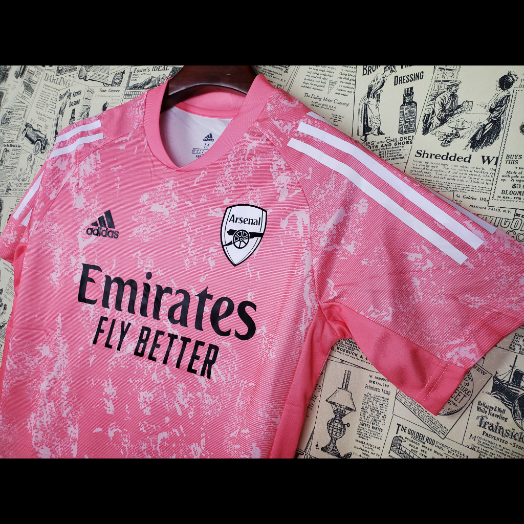 camisa arsenal preto e rosa