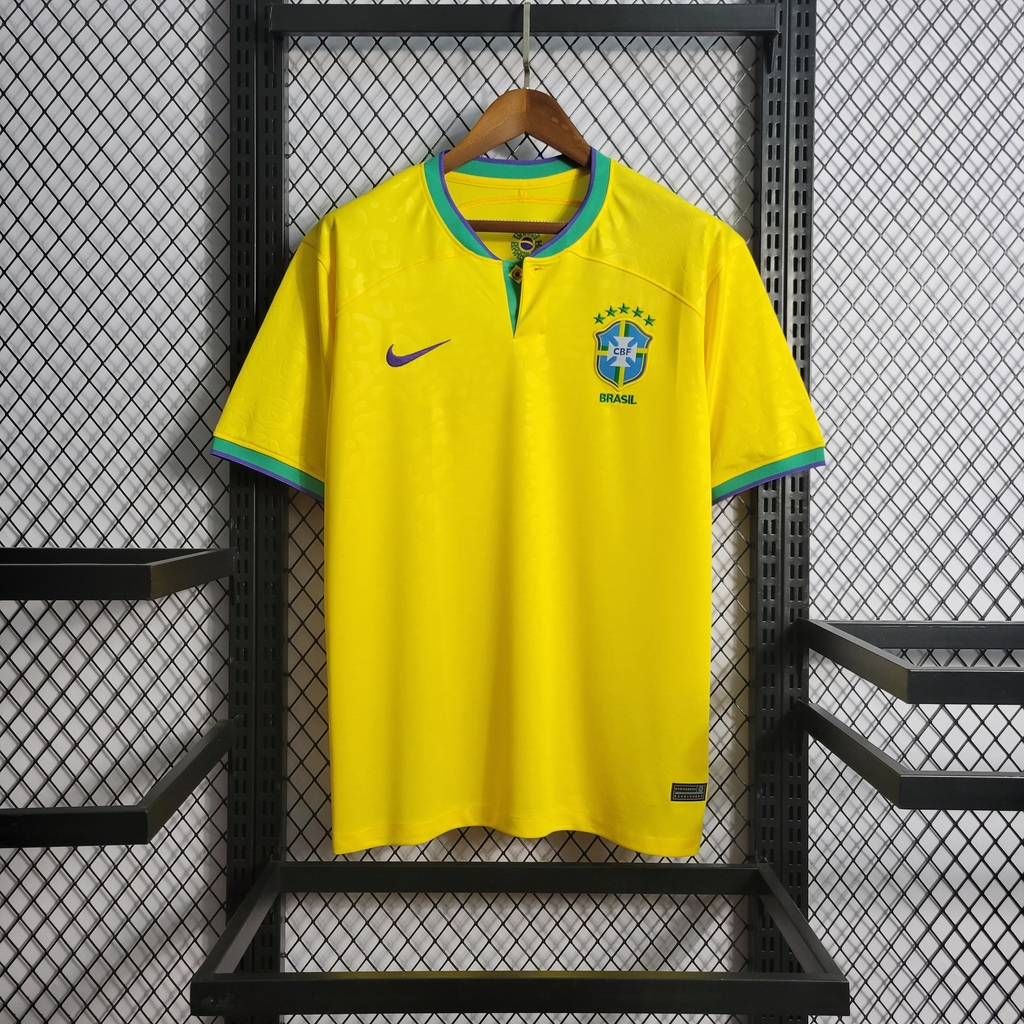 Nova Camisa Seleção Brasileira Copa do Mundo Nike 2022/23 Amarela