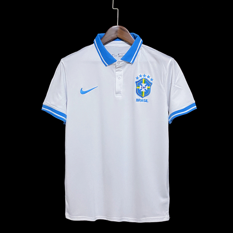 Camisa Polo Brasil Nike Branca