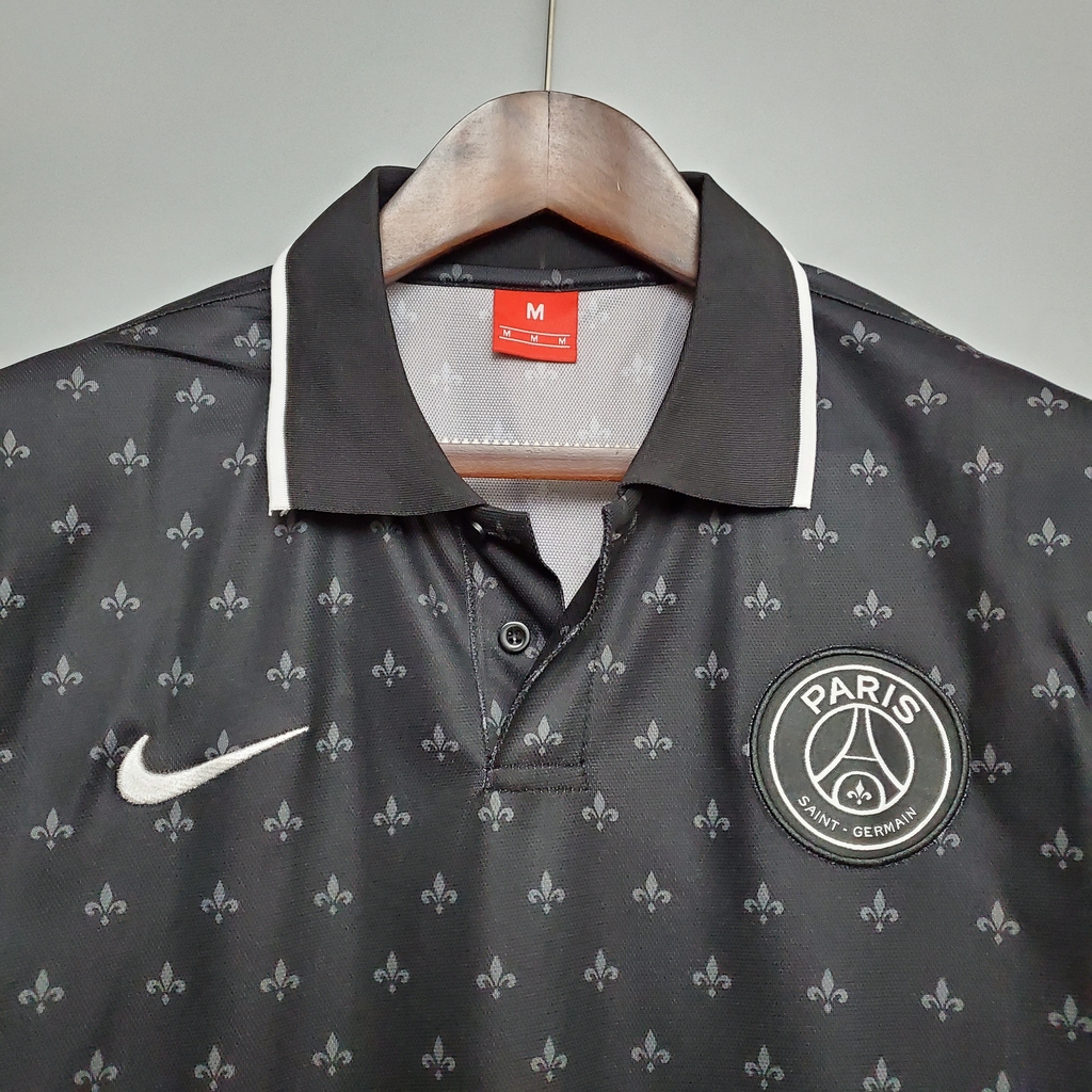 camisa polo psg preta