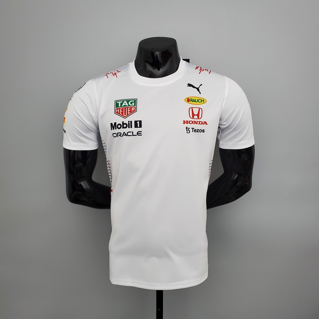 blusa red bull branca