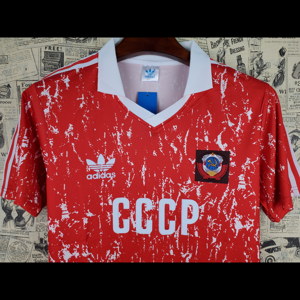 Camisa Retrô União Soviética Adidas 1990